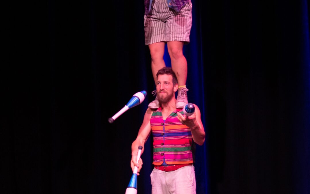 Jugglers perform for non-profit Staging Her