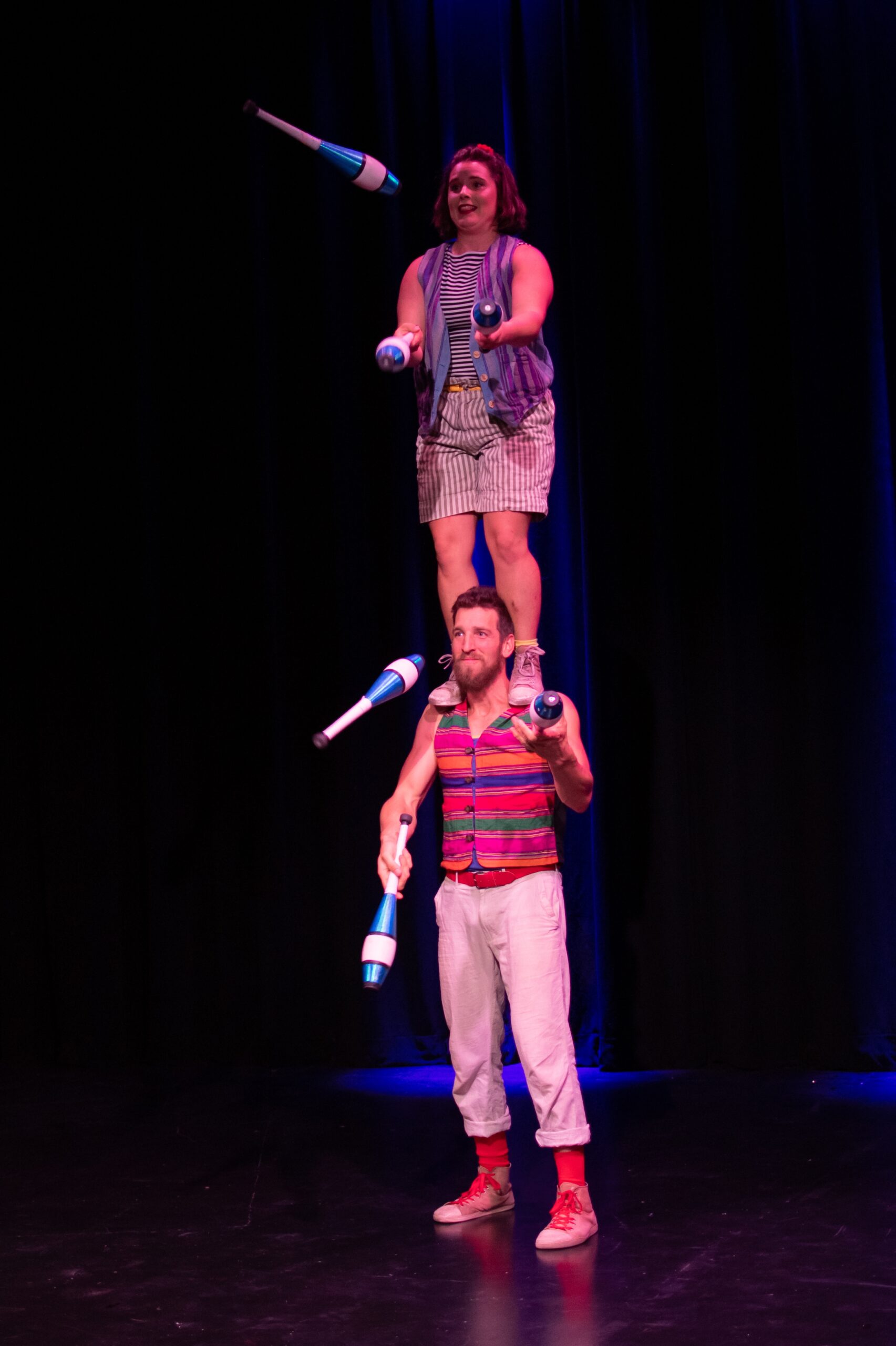 Jugglers perform for non-profit Staging Her